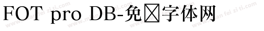 FOT pro DB字体转换